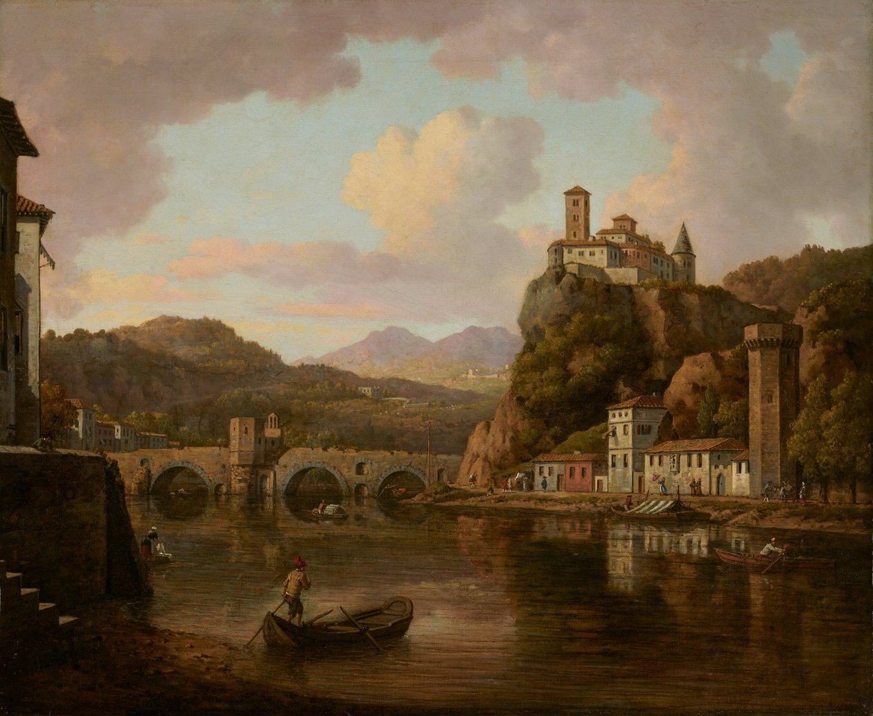 Castle on the Rhône River, France by William Marlow
