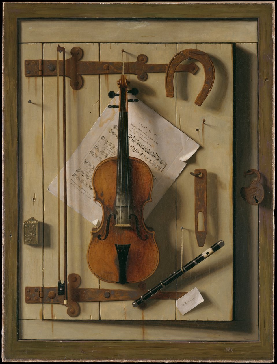 Still Life - Violin and Music by William Michael Harnett