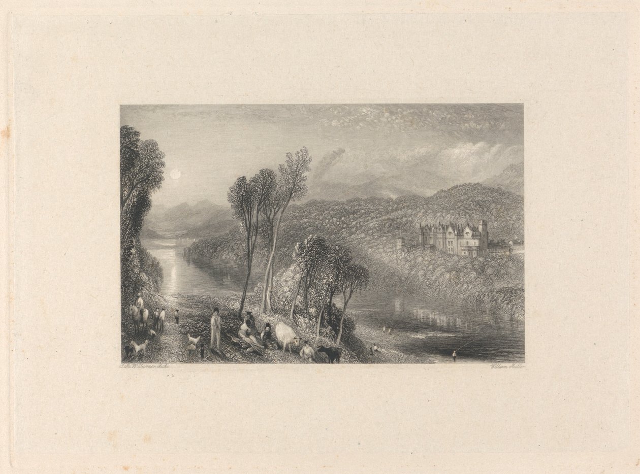 Abbotsford from the Northern Bank of the Tweed by William Miller
