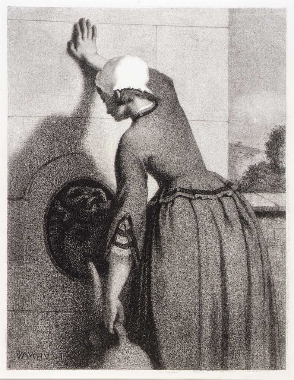 Girl at the Fountain by William Morris Hunt