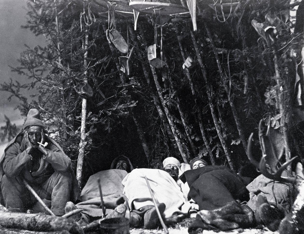 Life of the Trapper in Canada, photo by Notman, circa 1890 by William Notman