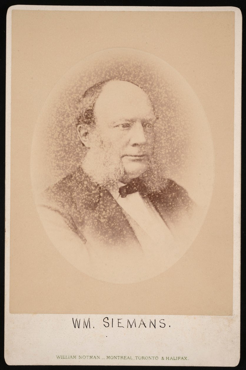 Portrait of Carl Wilhelm Siemens by William Notman
