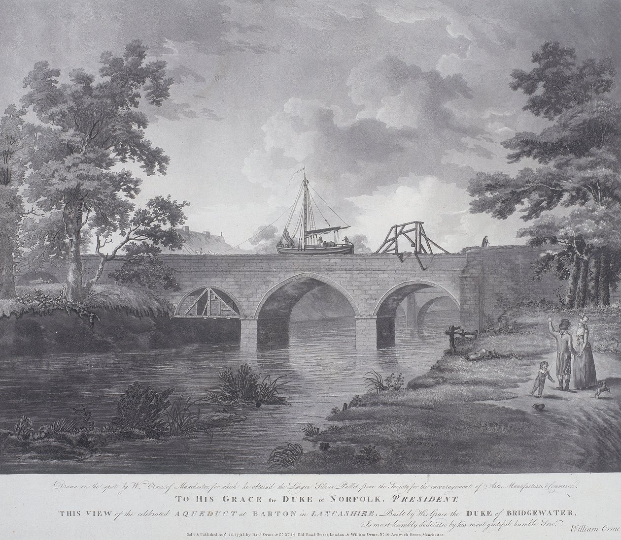 The Aqueduct at Barton, Near Manchester by William Orme
