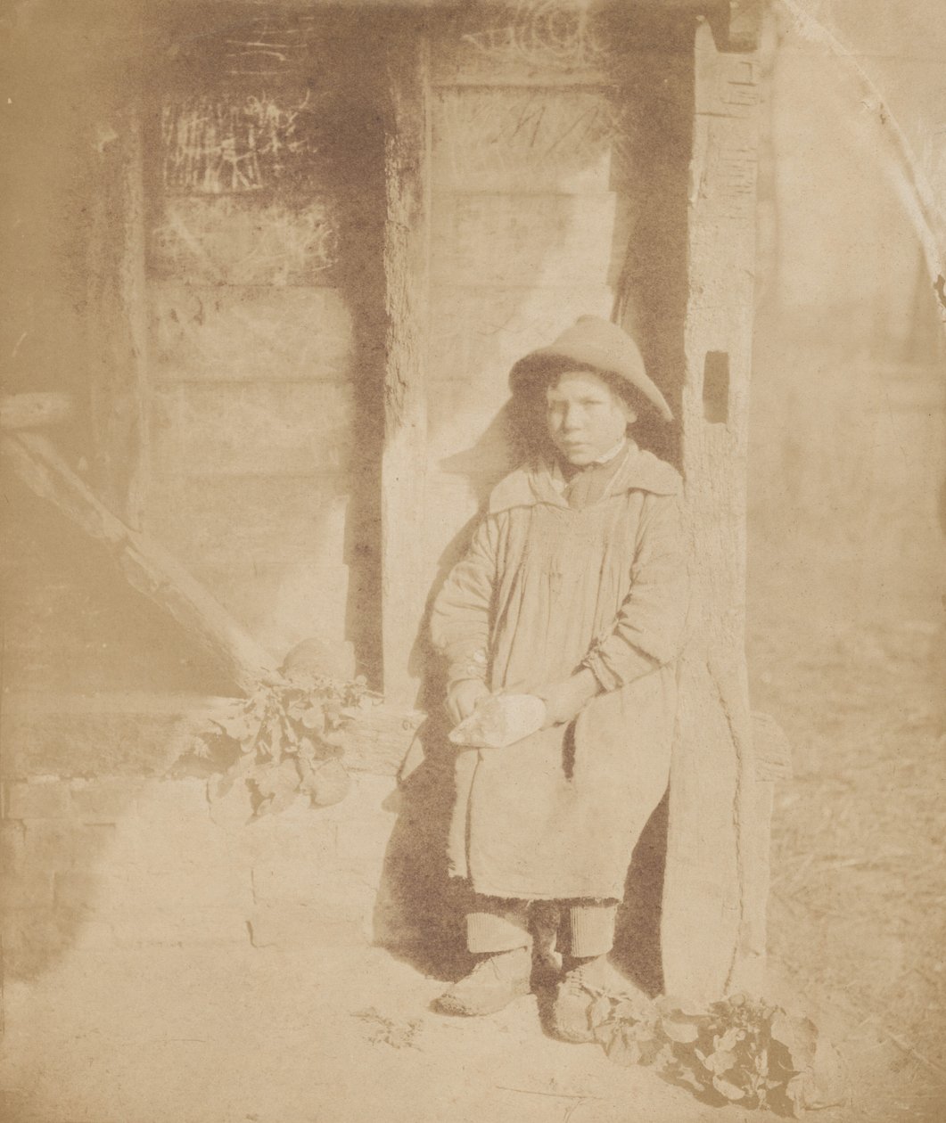 Boy Peeling Turnip, c. 1854 by William P Sherlock
