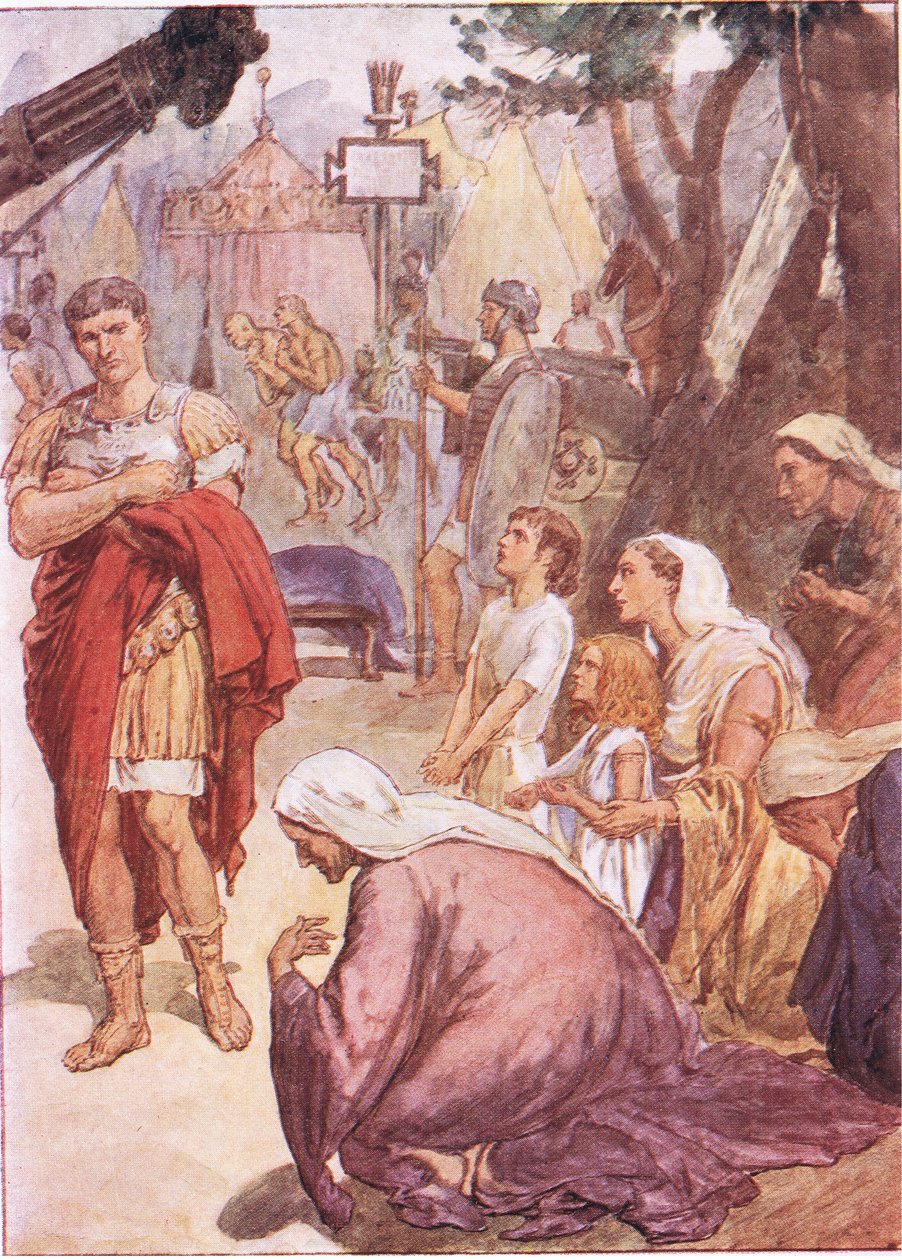 Coriolanus and the Matrons of Rome, from Plutarch Lives Published by T C & E C Jack Ltd by William Rainey