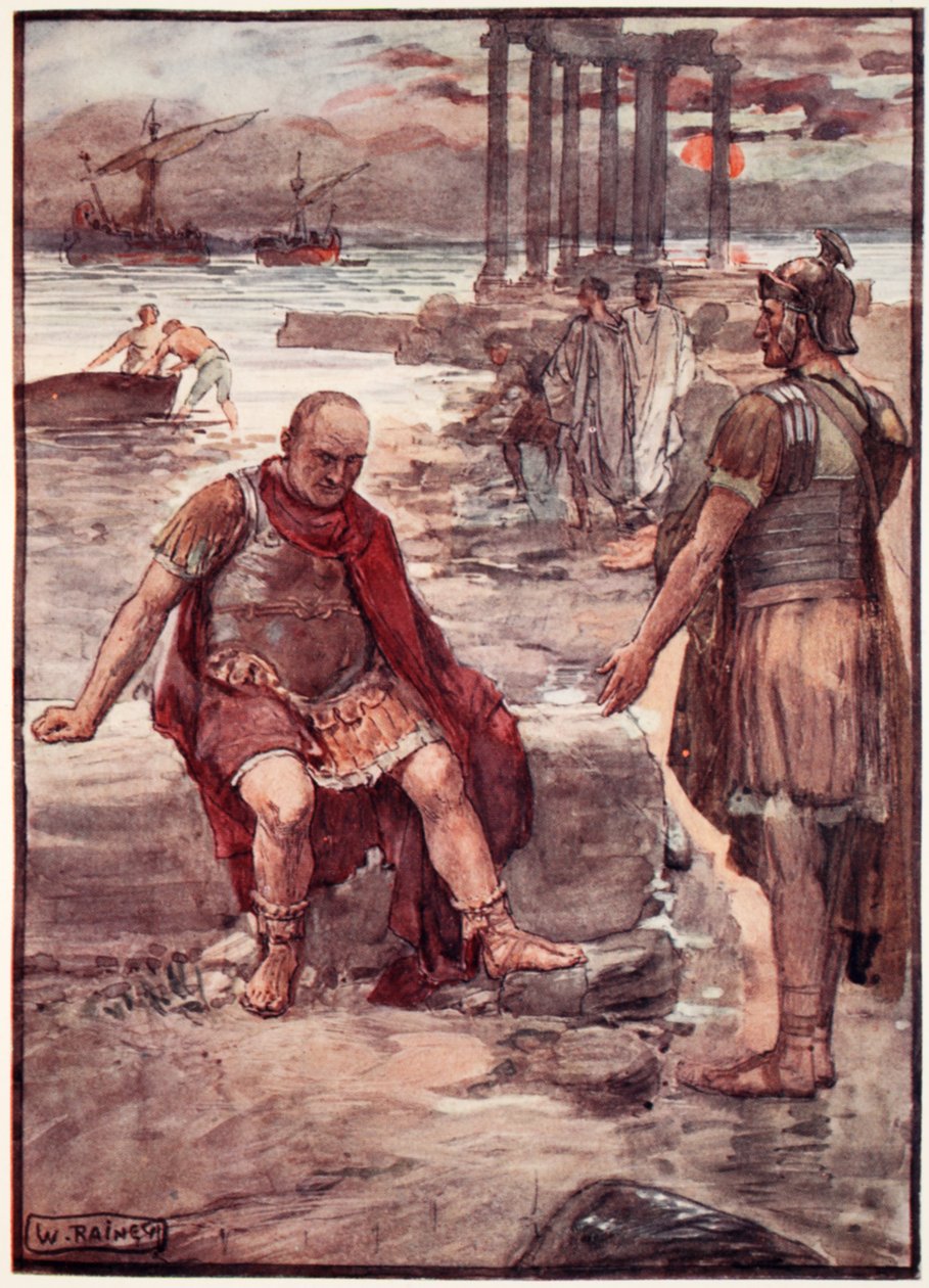 The exiled Marius amidst the ruins of Carthage, illustration from 