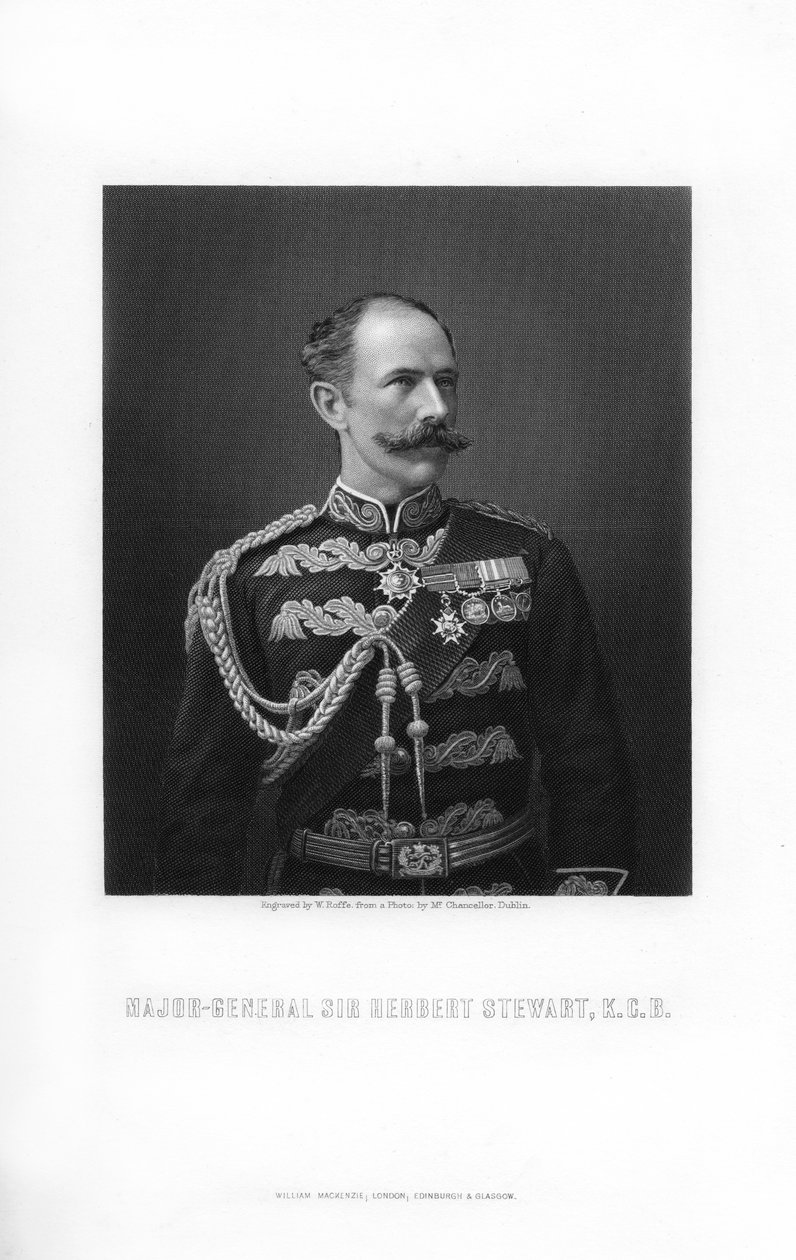 Sir Herbert Stewart, British soldier, 1893 by William Roffe