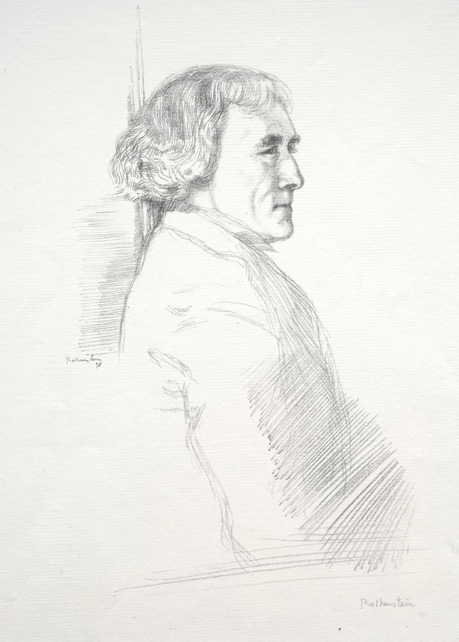 Sir Henry Irving, 1898 by William Rothenstein
