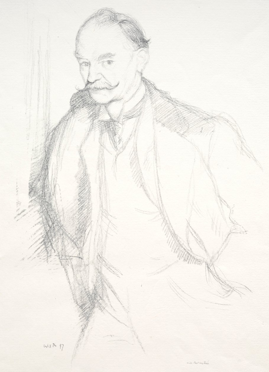 Thomas Hardy, 1897 by William Rothenstein