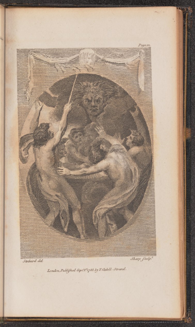 Illustration for Canto I by William Sharp after Thomas Stothard