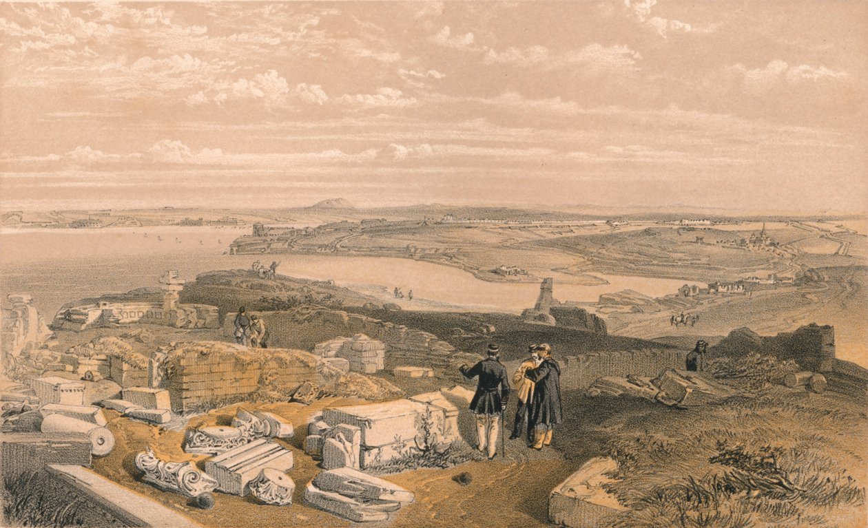 Sebastopol from Old Chersonese and Ancient Church of St Vladimir by William Simpson