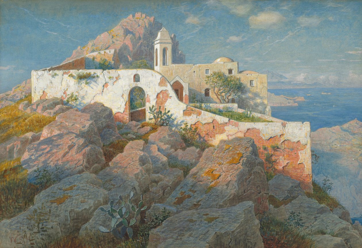 Santa Maria at Cetrella, Anacapri by William Stanley Haseltine