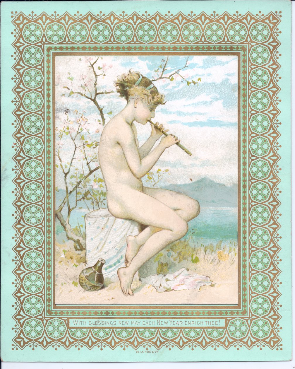 Bathing Beauty at a Beach Playing a Flute, c.1881 by William Stephen Coleman