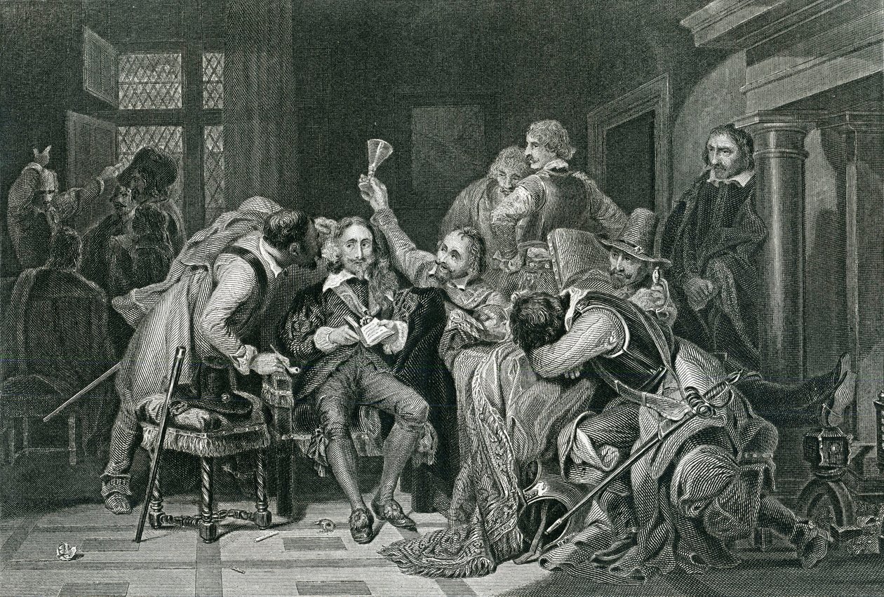 King Charles the 1st in the Guard Room by William T. Hulland
