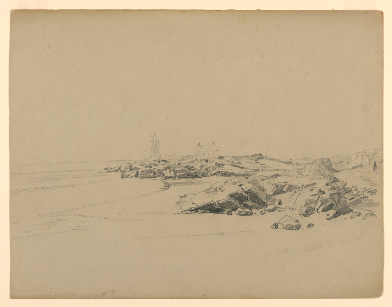 Study of Seashore, Point Judith, RI by William Trost Richards