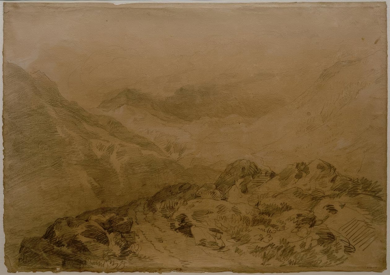 A Rocky Pass between Mountains (Glen Croe, with Slopes of Ben Arthur: Ben an Lochain) by Joseph Mallord William Turner
