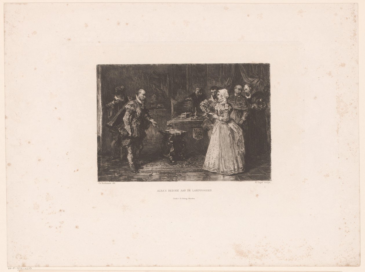 Alva Visits the Regent Margaret of Parma, 1567 by William Unger