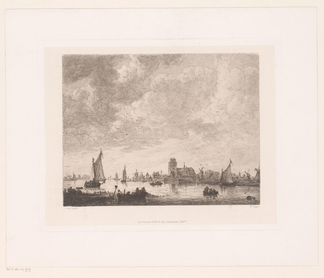 View of the Merwede before Dordrecht by William Unger