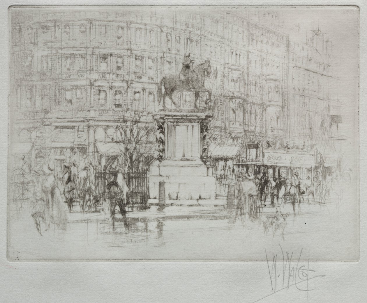 Charing Cross: The Statue of Charles I by William Walcot