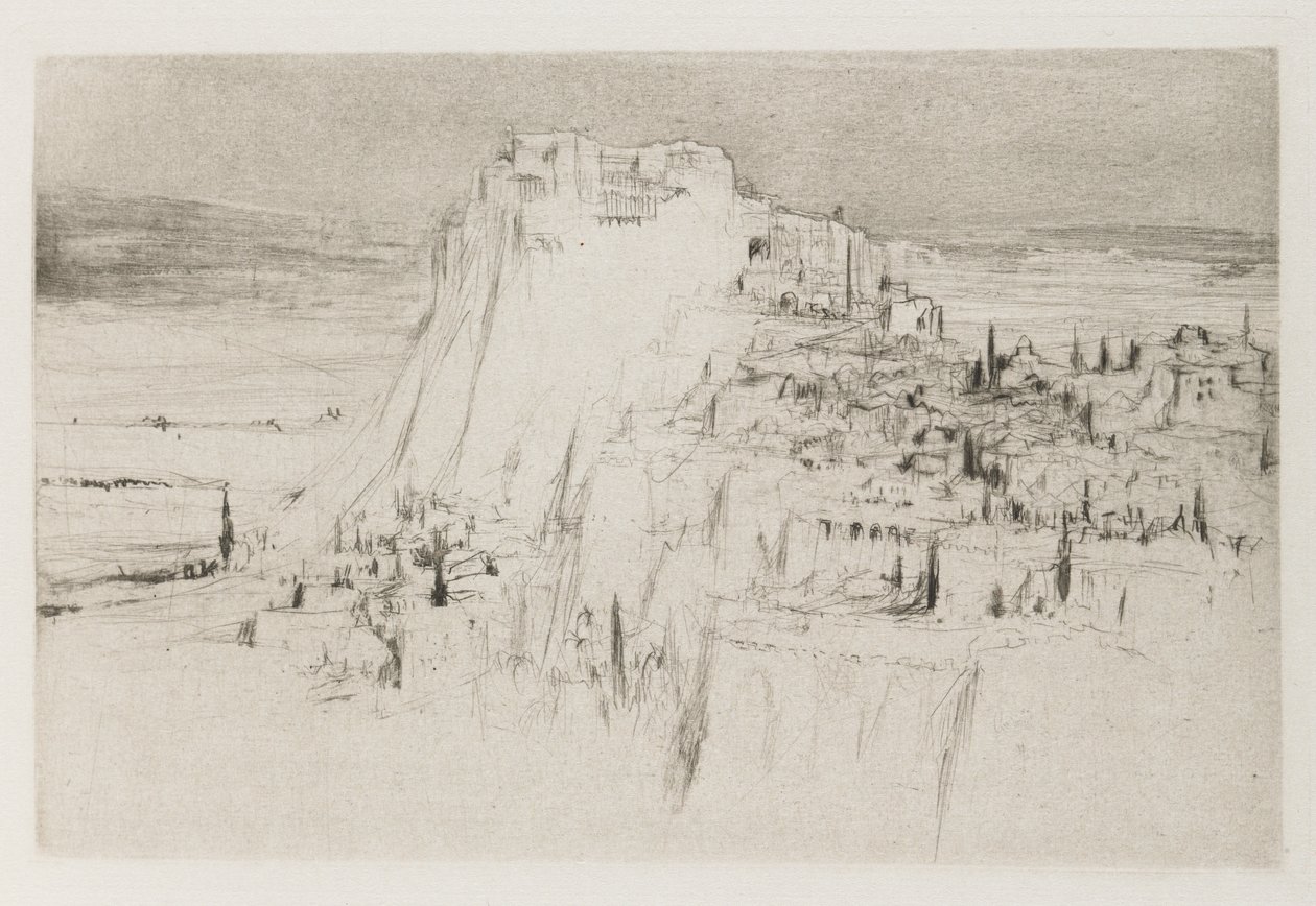 Herodias: Page 3, The citadel of Machaerus rose from the eastern side of the Dead Sea, on a peak of basalt, having the shape of a cone by William Walcot
