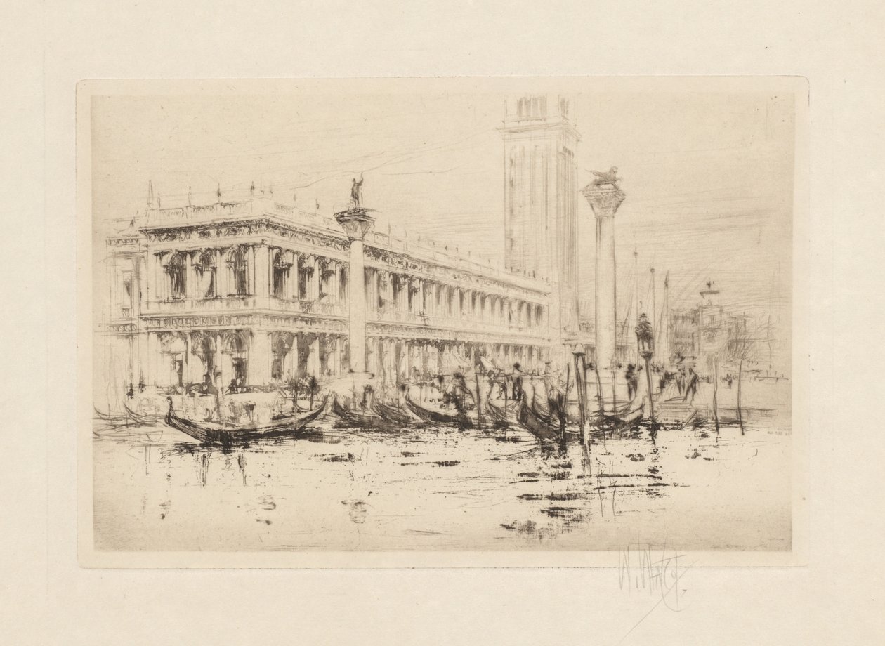 The Venice Set: The Library of St. Mark’s by William Walcot