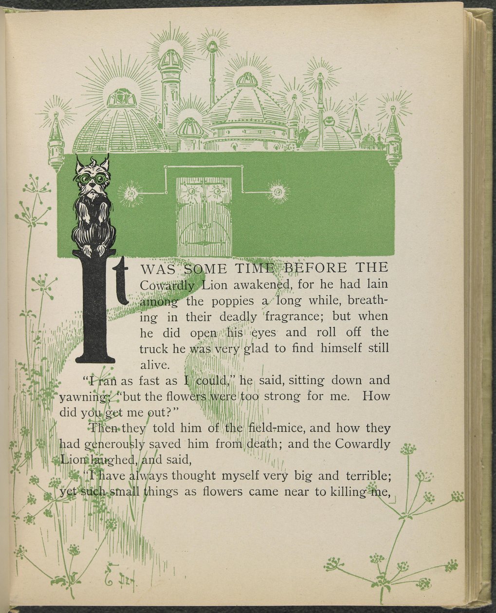 Illustration from "The Wonderful Wizard of Oz" by Lyman Frank Baum by William Wallace Denslow