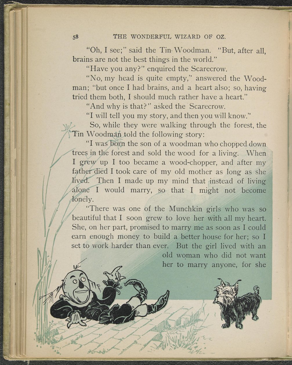 Illustration from "The Wonderful Wizard of Oz" by William Wallace Denslow