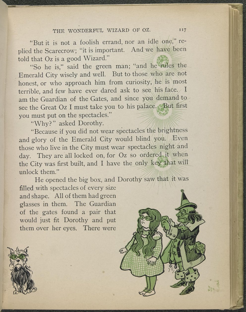 Illustration from "The Wonderful Wizard of Oz" by William Wallace Denslow