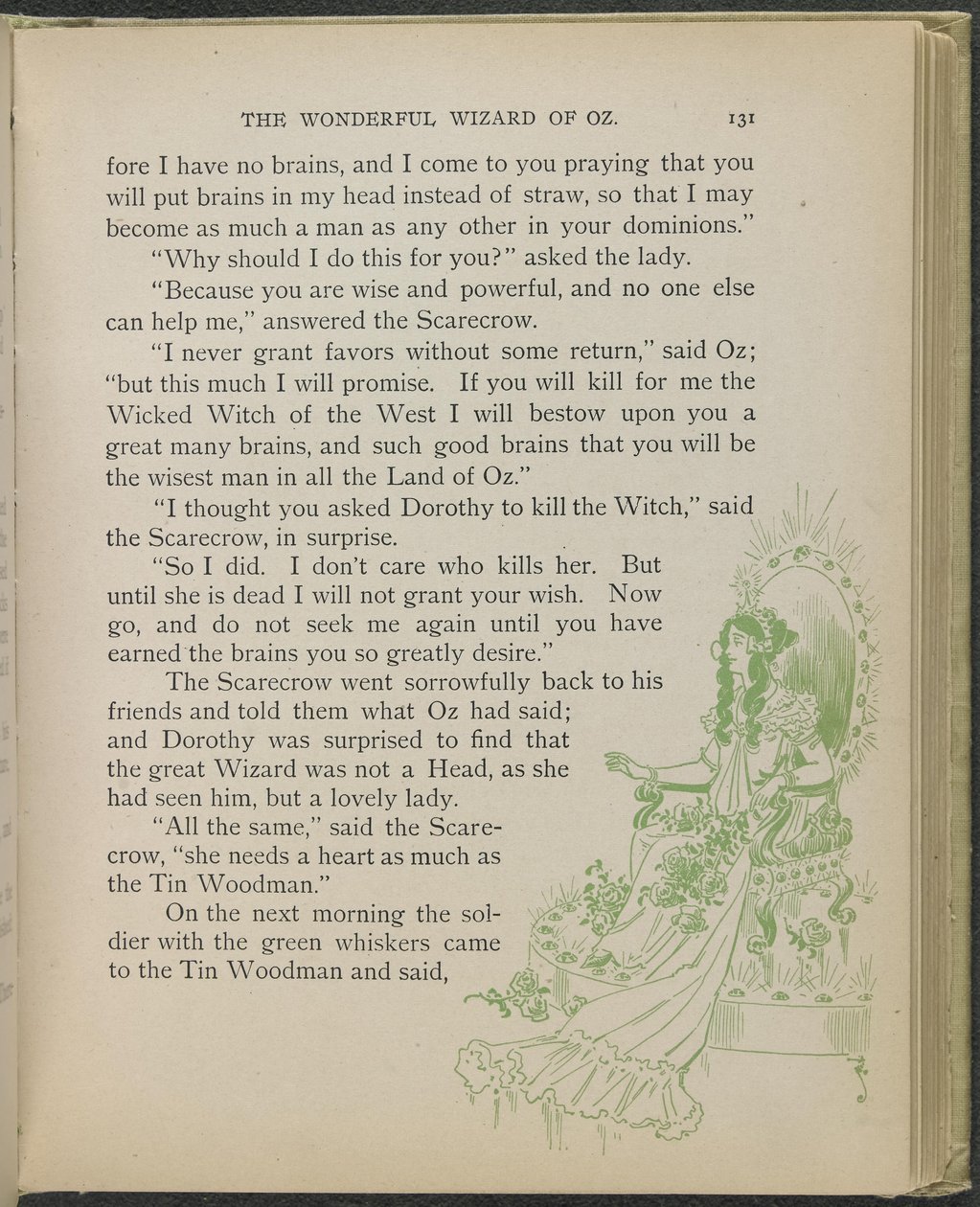 Illustration from "The Wonderful Wizard of Oz" by William Wallace Denslow