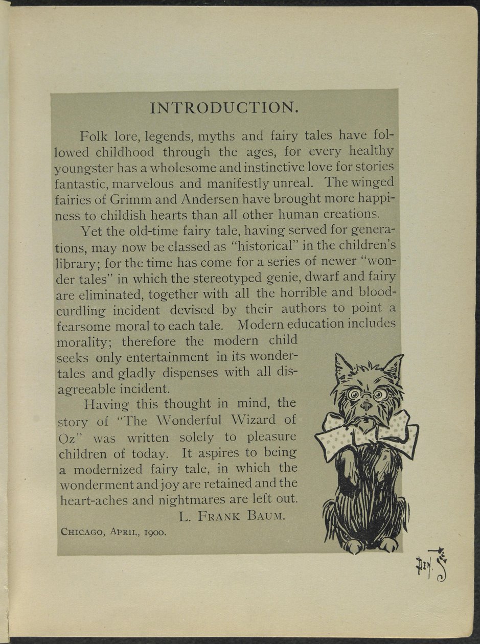 Illustration from "The Wonderful Wizard of Oz" by Lyman Frank Baum by William Wallace Denslow