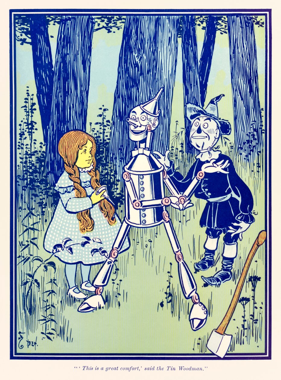 This is a great comfort, said the Tin Woodman. from The Wonderful Wizard of Oz by L. Frank Baum by William Wallace Denslow