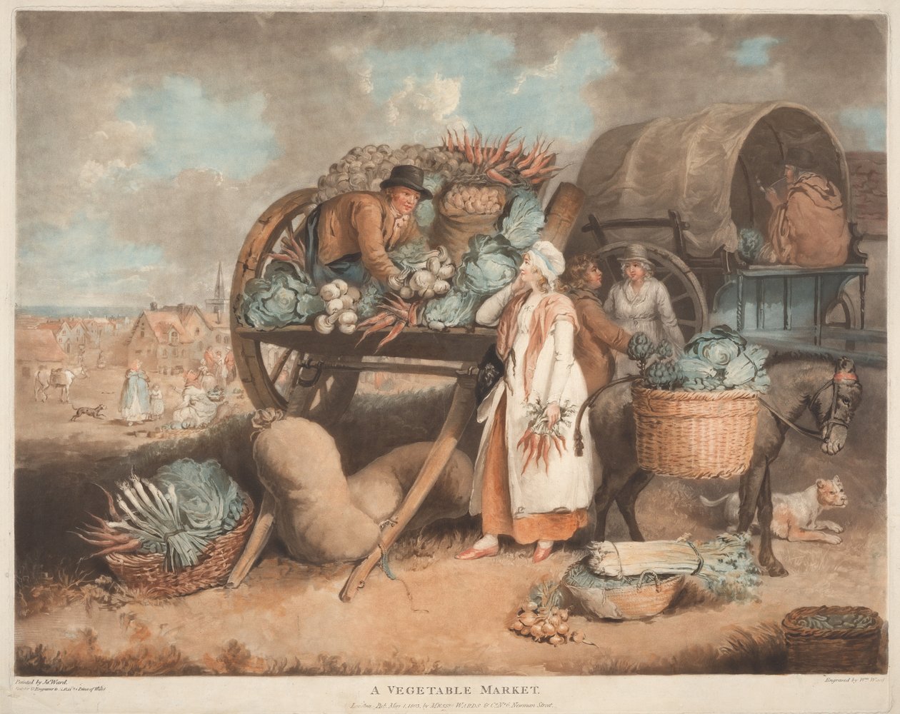 A Vegetable Market by William Ward
