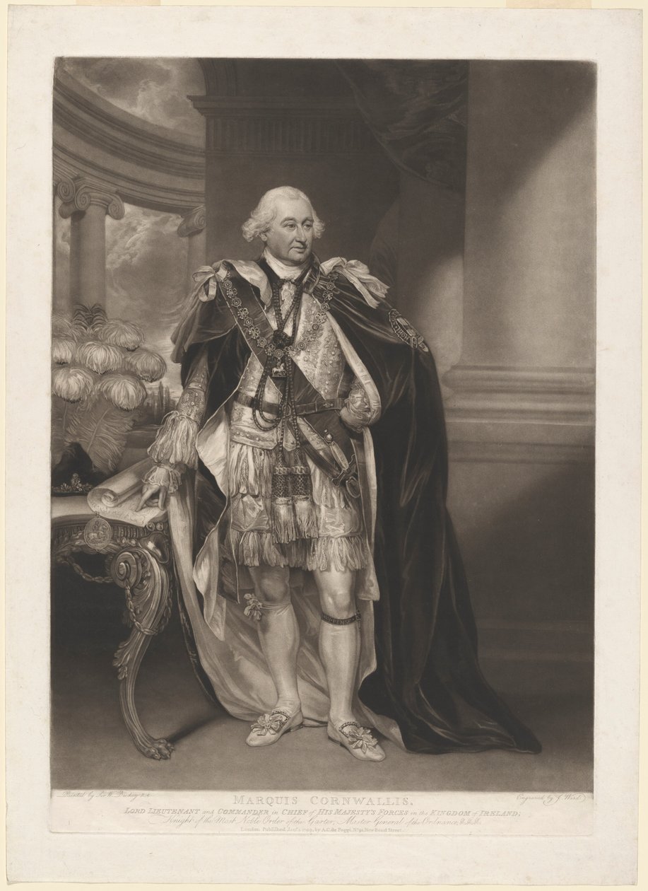 Lord Cornwallis by William Ward after Sir William Beechey