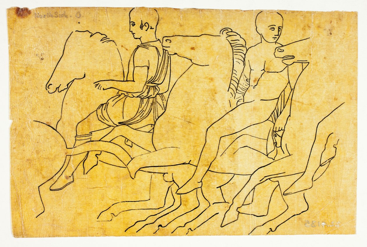 Monuments of Greece: After Parthenon Frieze (North Side) by William Young Ottley