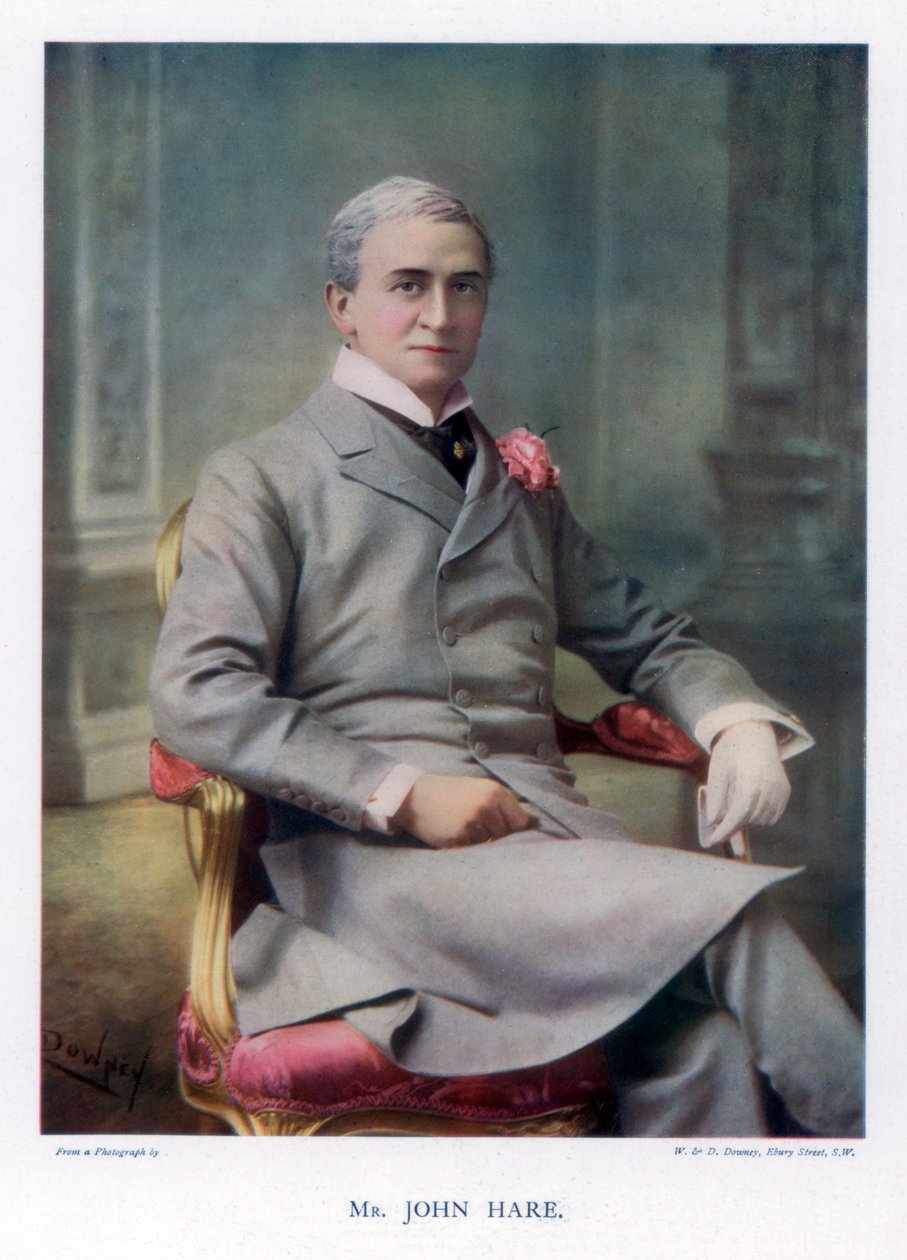 Sir John Hare, English Actor and Manager of the Garrick Theatre by William and Daniel Downey