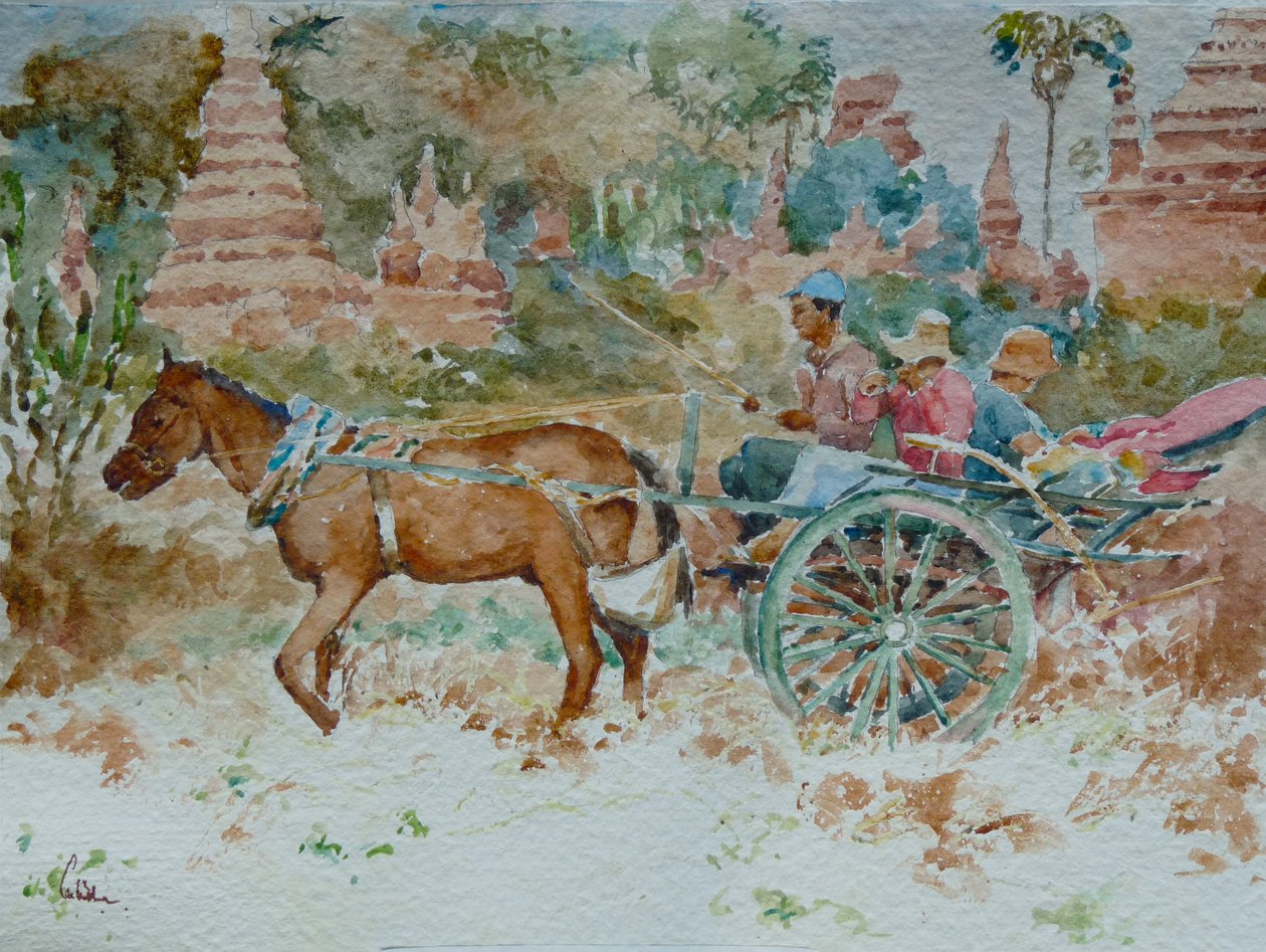 924 A ride around the temples, Bagan by Wilson Clive