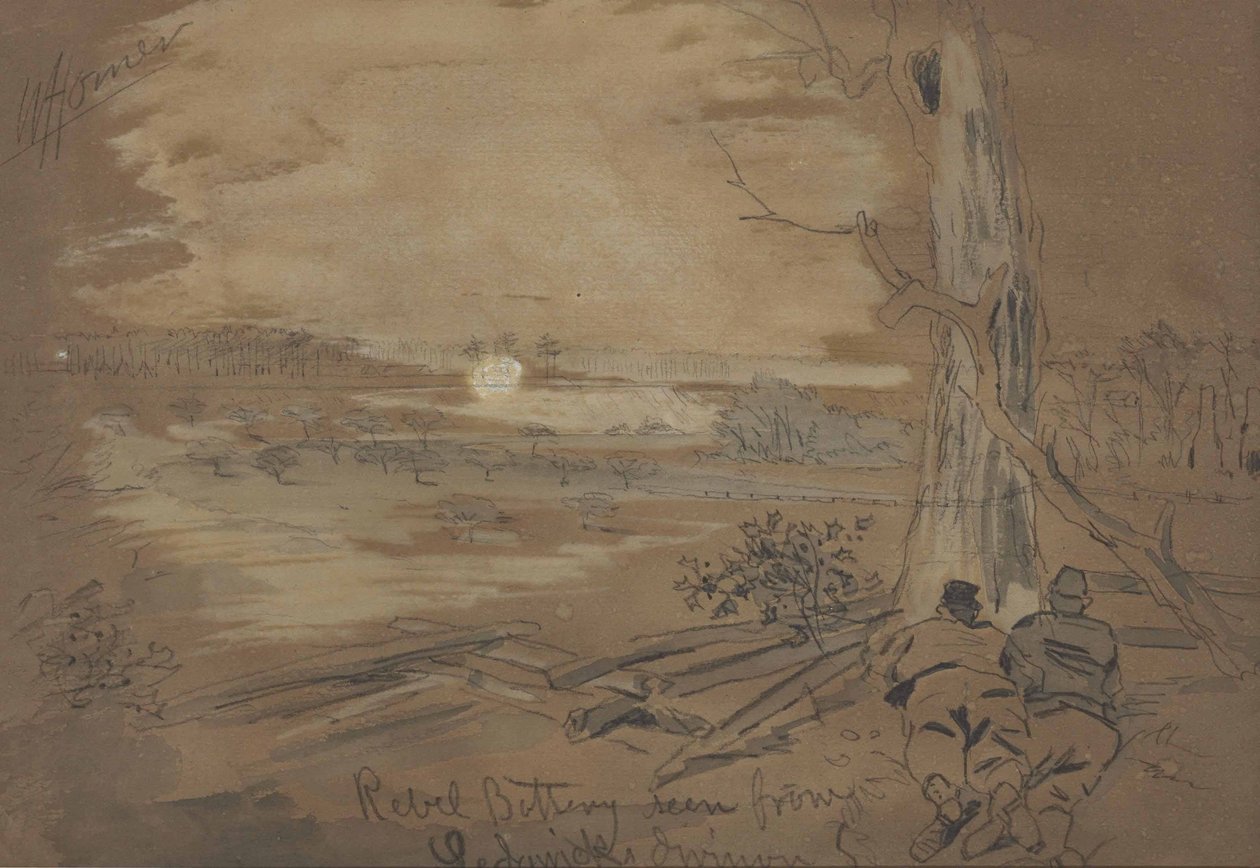 Rebel Battery Seen from Sedgwick