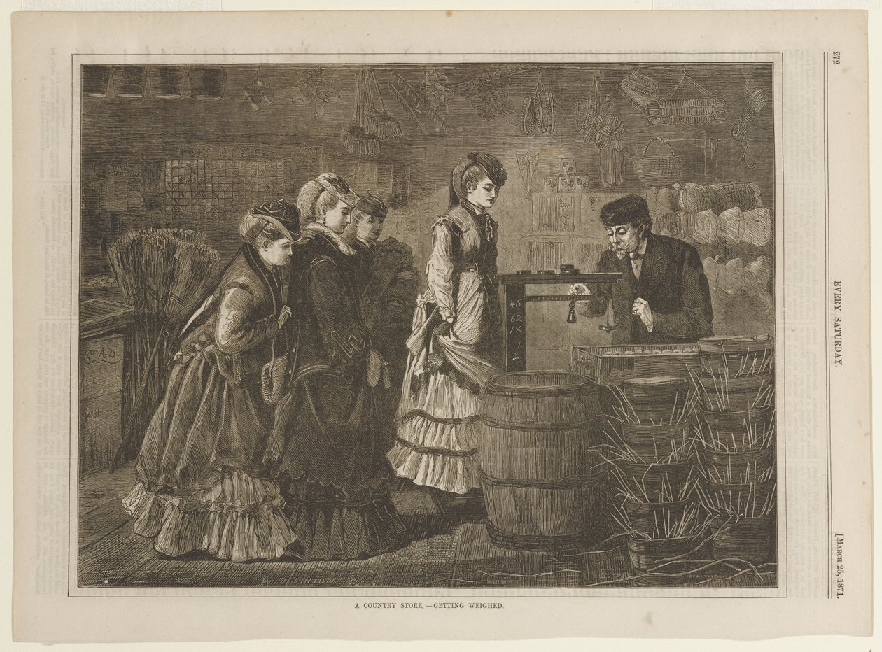 A Country Store--Getting Weighed by Winslow Homer