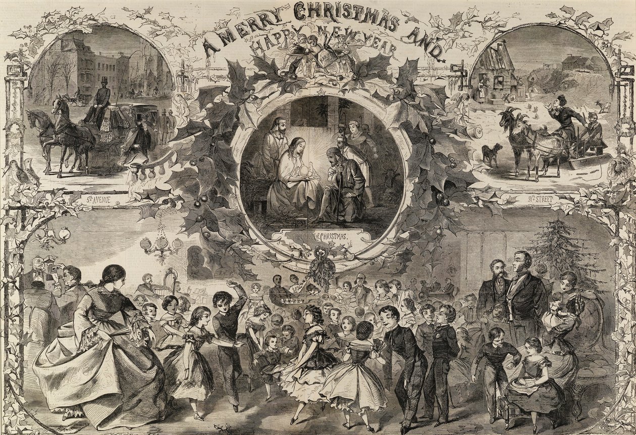 A Merry Christmas and Happy New Year by Winslow Homer
