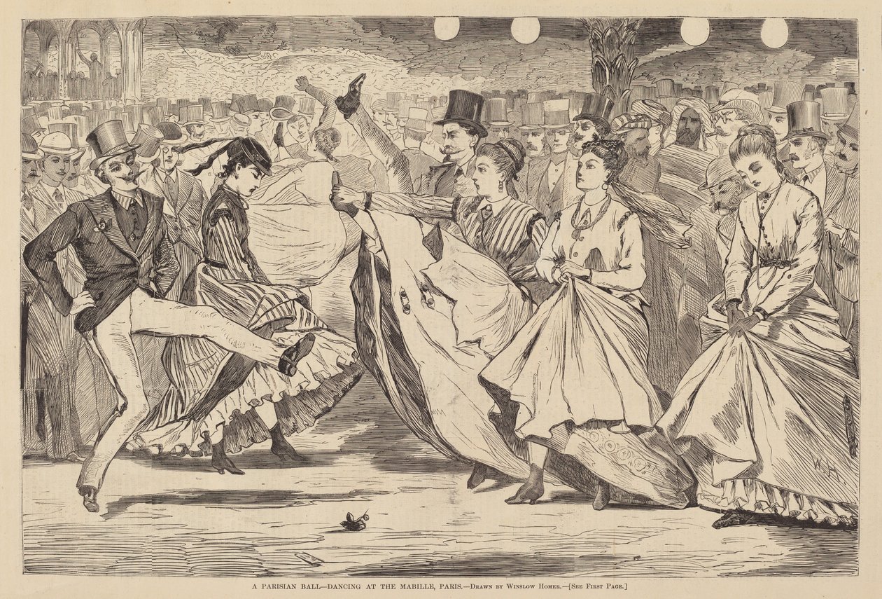 A Parisian Ball - Dancing at the Mabille, Paris by Winslow Homer