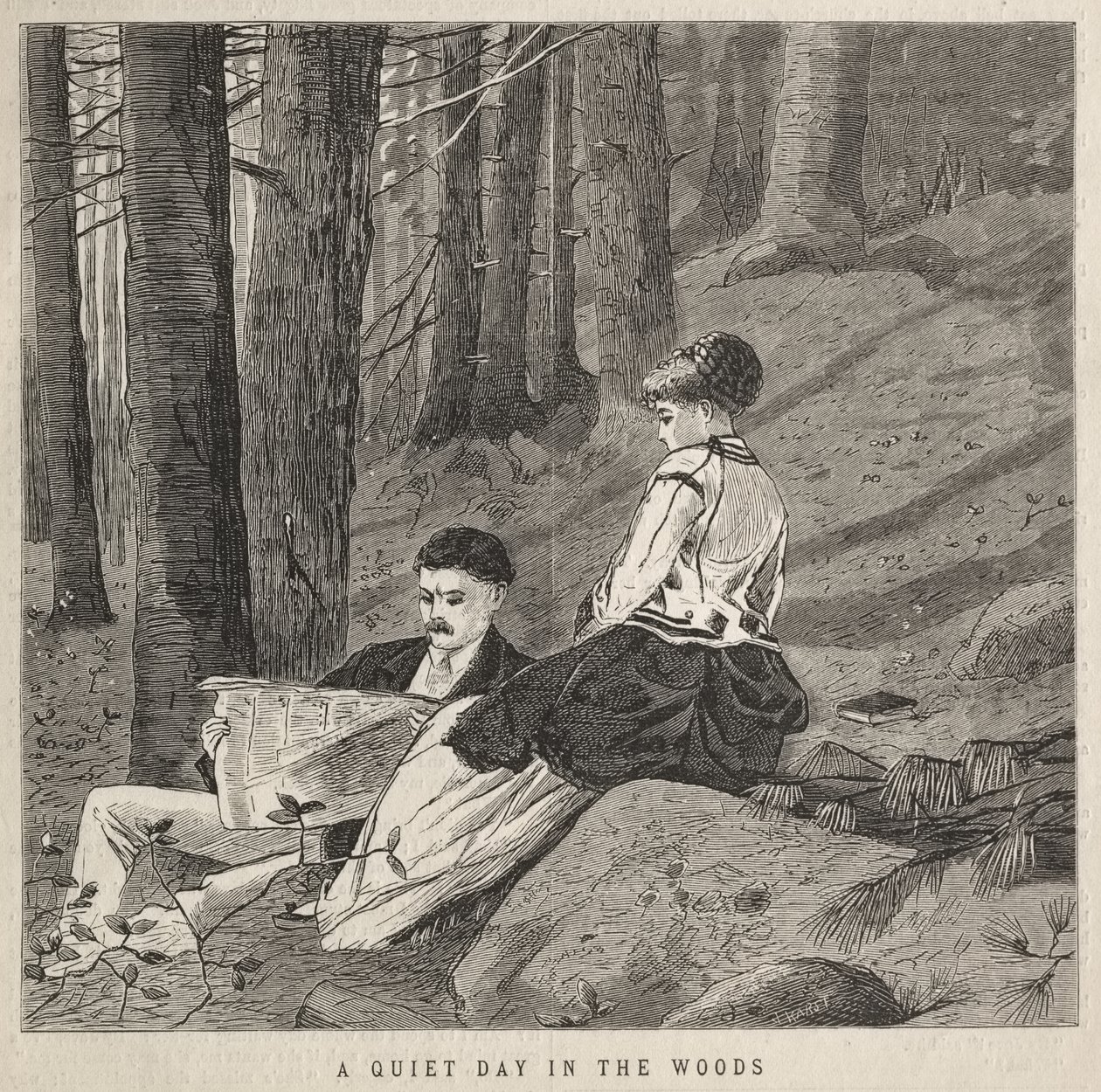 A Quiet Day in the Woods by Winslow Homer