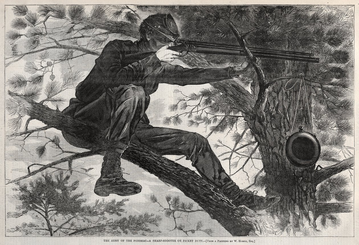 A Sharpshooter on Picket Duty by Winslow Homer