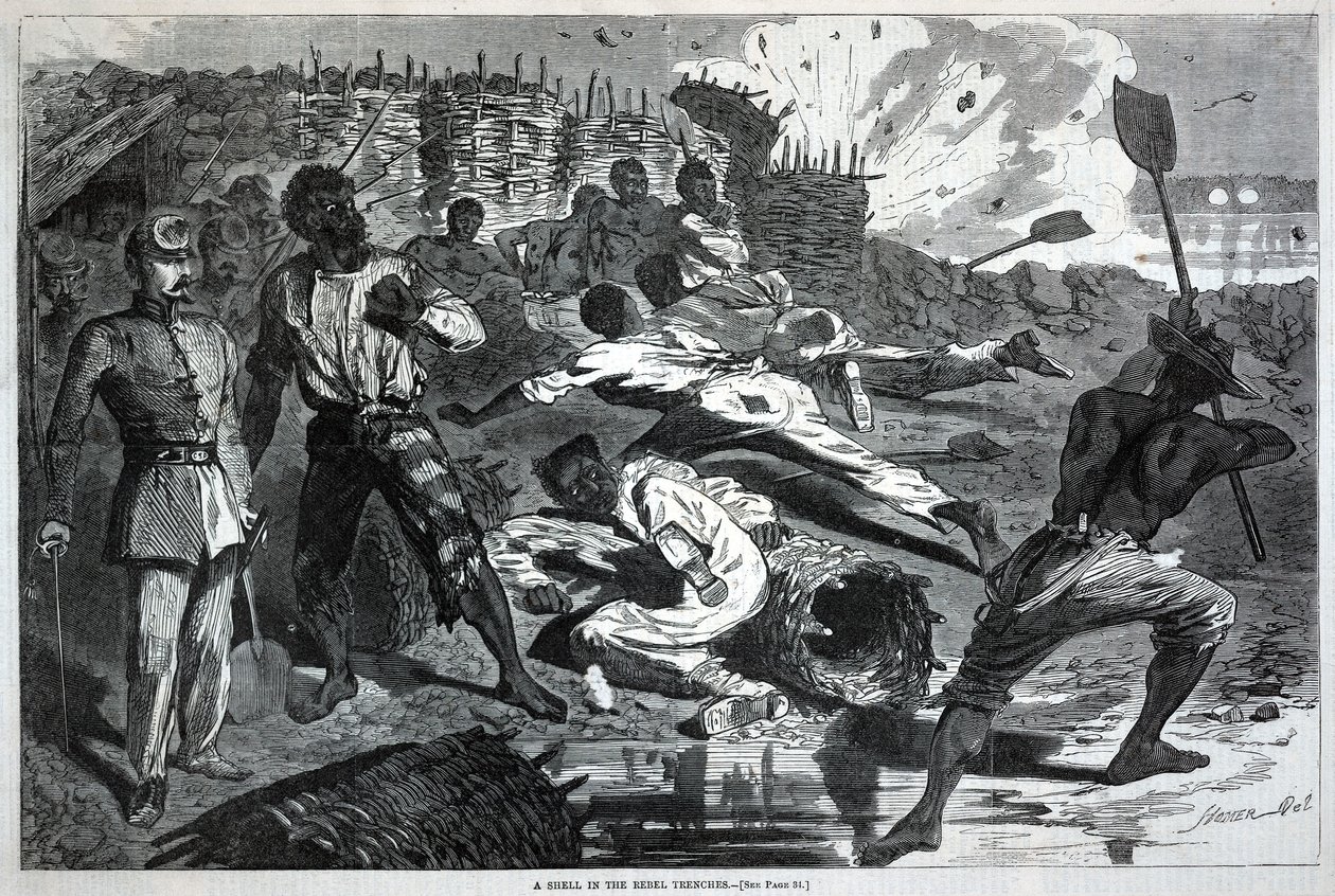 A Shell in the Rebel Trenches, from Harper