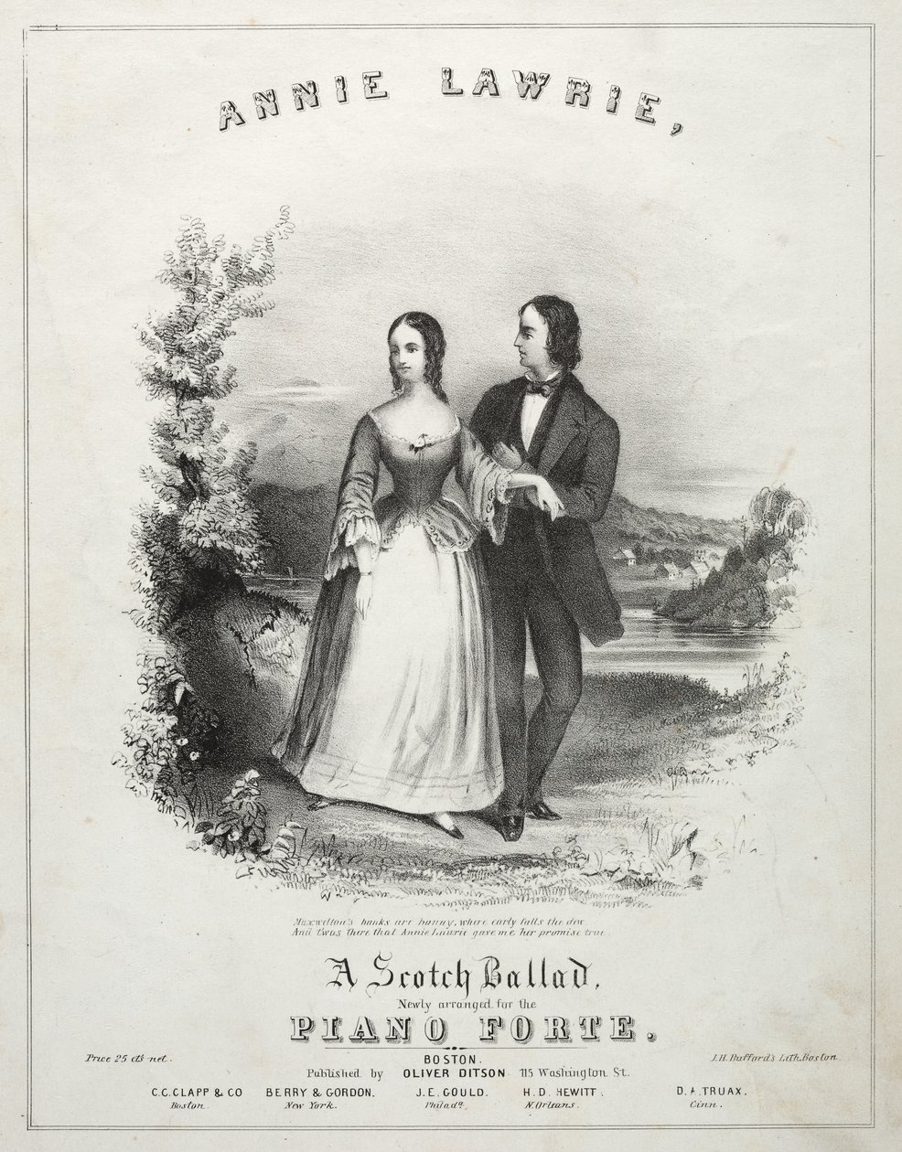 Annie Lawrie - Sheet Music Cover by Winslow Homer