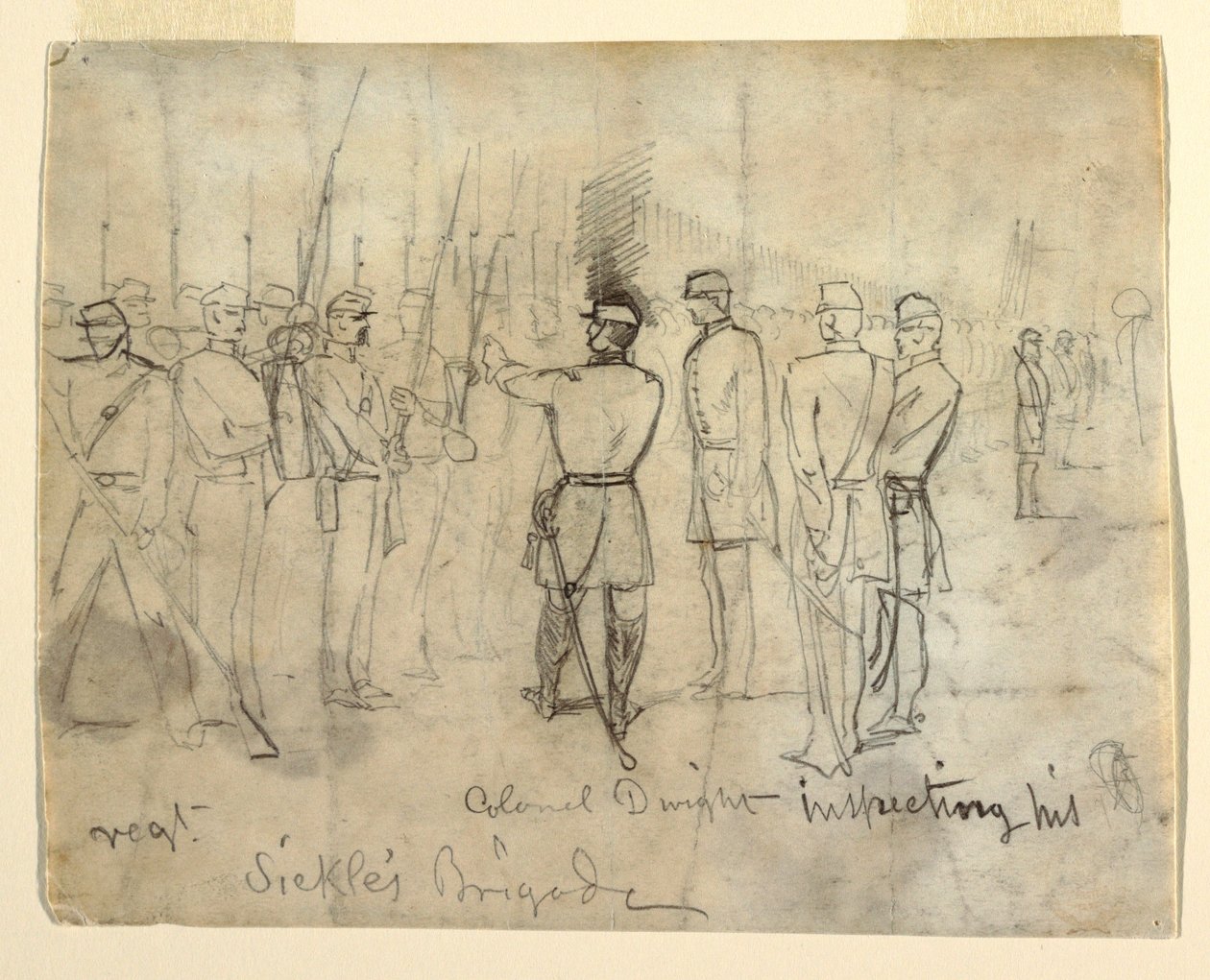 Colonel William Dwight, Jr. Inspecting His Regiment, 1862 by Winslow Homer