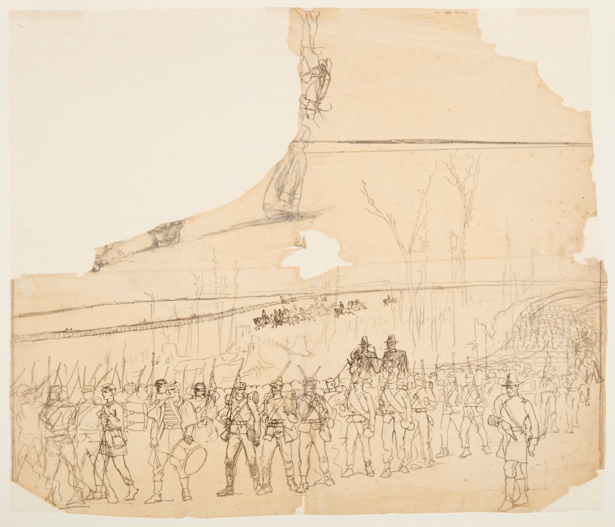 An Infantry Column on the March, 1862 by Winslow Homer