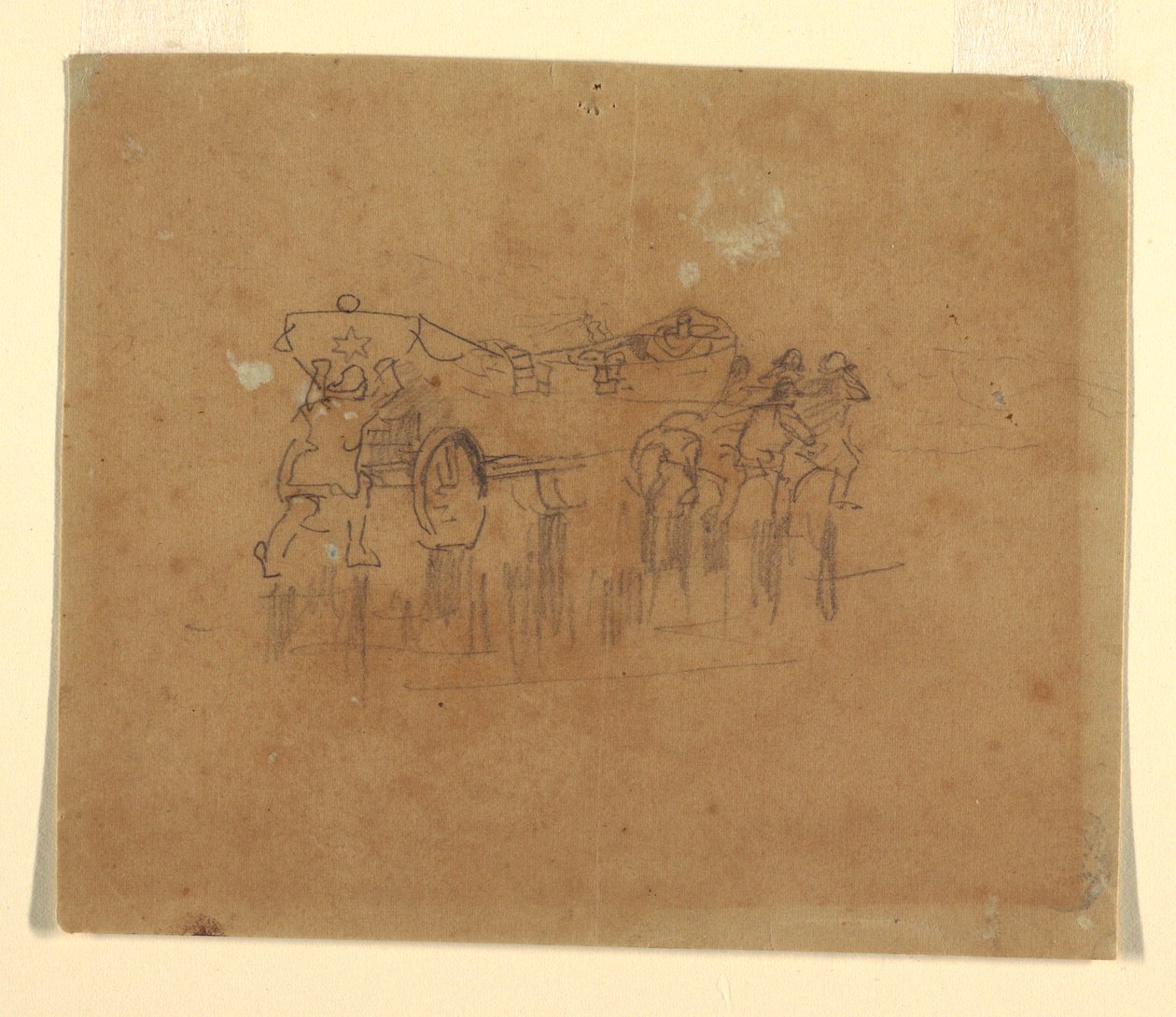 Lifeboat with Carriage (Study for "The Wreck"), 1895–96 [or possibly 1881] by Winslow Homer