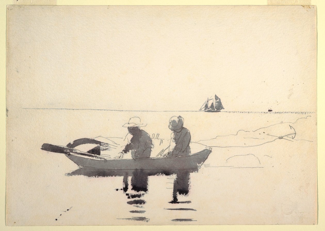 Two Figures in a Rowboat, 1880 by Winslow Homer