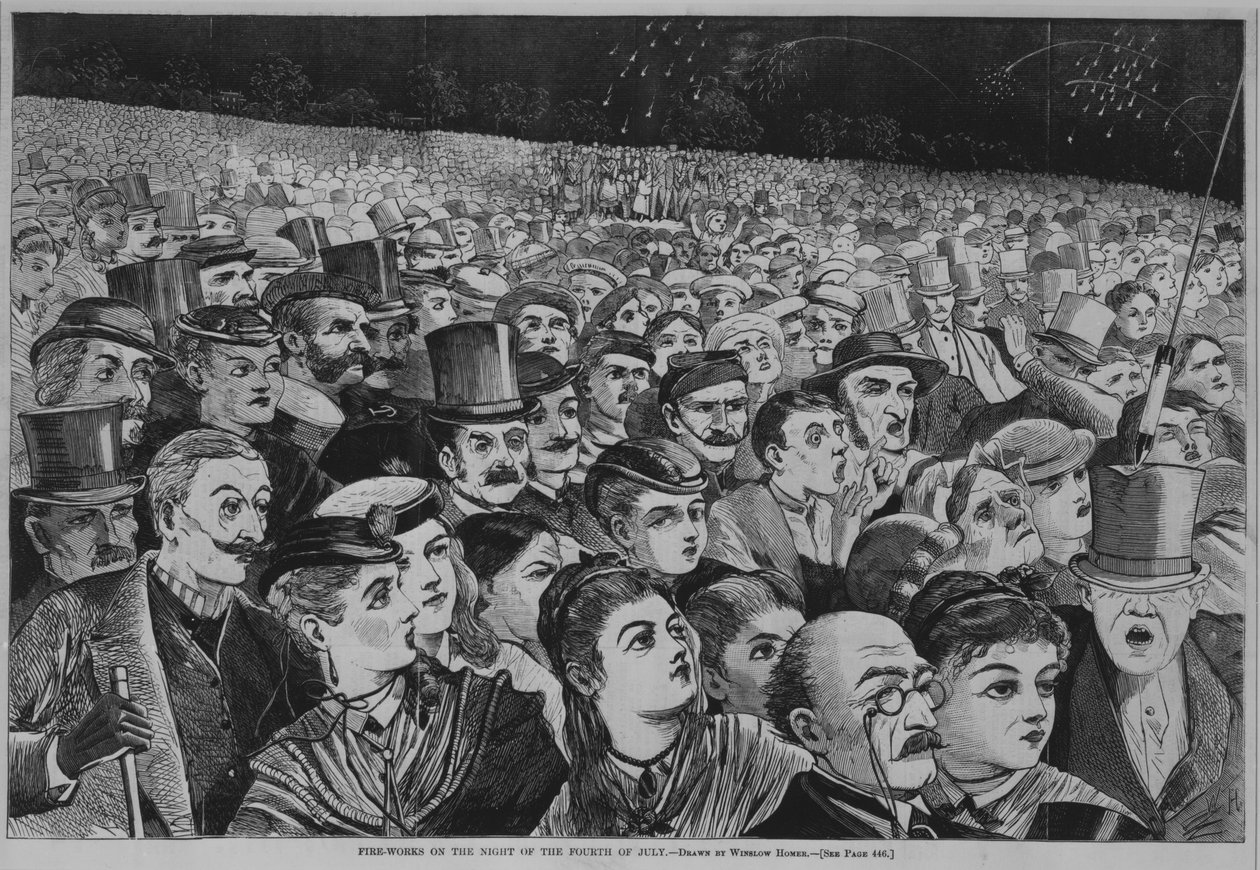 Fire-Works on the Night of the Fourth of July, 1868 by Winslow Homer