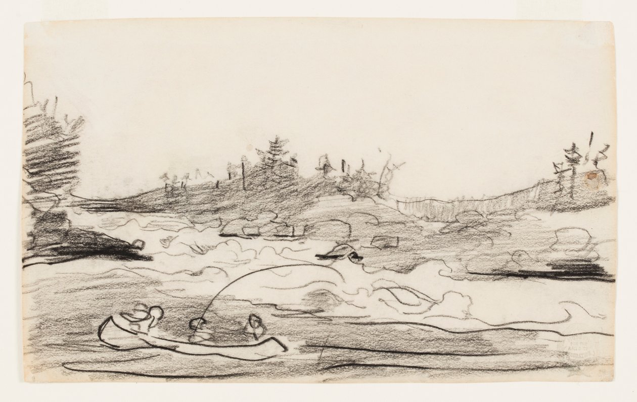 Fishermen in the Rapids by Winslow Homer